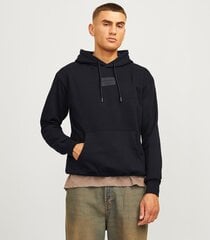 Miesten Jack & Jones collegepaita 12256841*01, musta 5715604775487 hinta ja tiedot | Miesten kauluspaidat | hobbyhall.fi