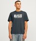 Jack & Jones Miesten T-paita 12262662*01, tummanharmaa/for 5715608967369 hinta ja tiedot | Miesten T-paidat | hobbyhall.fi