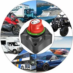 Akun katkaisukytkin 1-2-molemmat pois 12-60V katkaisukytkin 200-1000A autolle hinta ja tiedot | Lisätarvikkeet autoiluun | hobbyhall.fi