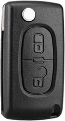 433MHz 2-painikkeinen Flip Remote Smart Key Peugeot Citroen Berlingo 207 208 307 308 407 408 3008 5008 CE0523 ASK Auton kauko-avain hinta ja tiedot | Lisätarvikkeet autoiluun | hobbyhall.fi