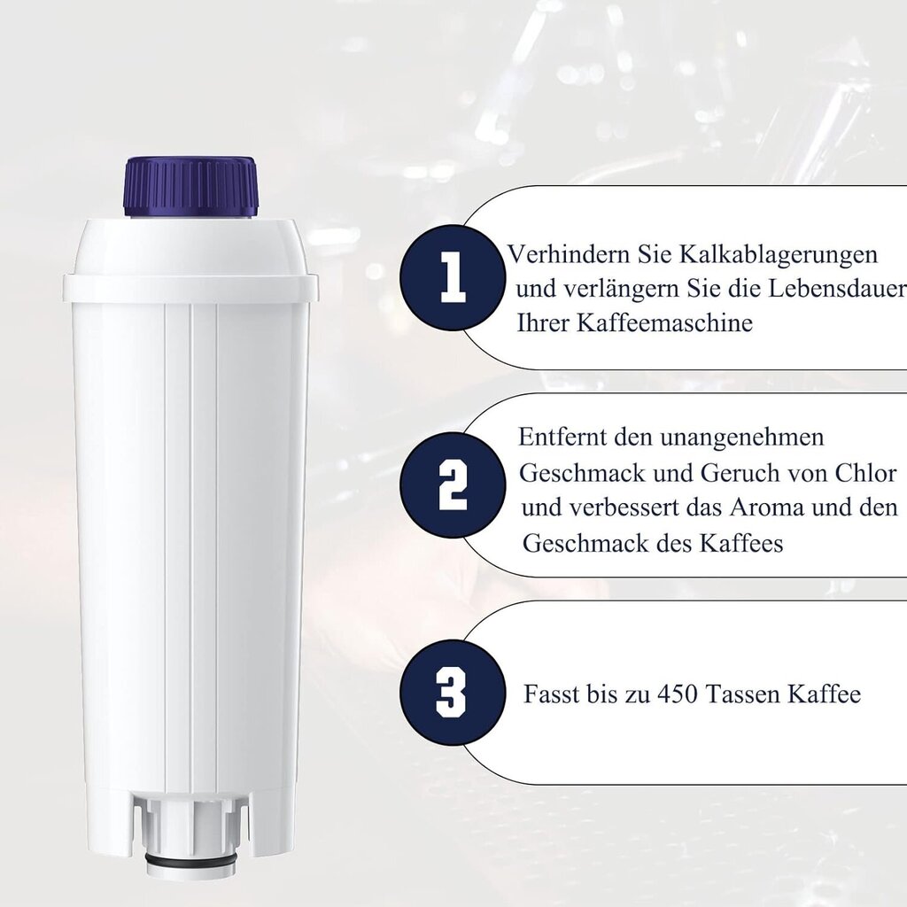 ARETHONE Veden suodatin De'Longhi DLSC002 -kahvikoneille, 10 kpl. hinta ja tiedot | Kahvinkeittimen tarvikkeet | hobbyhall.fi