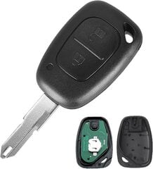 Key Shell 2-painikkeinen auton kauko-avain 433 MHz ID46/PCF7946-siru Ren-ault Trafic 2:lle Vivaro Movano Kangoo VAC102 teränvaihtoavain hinta ja tiedot | Lisätarvikkeet autoiluun | hobbyhall.fi