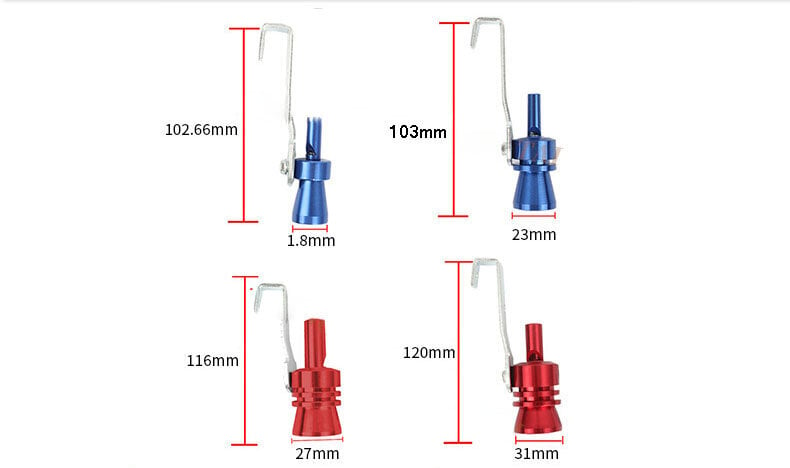 Auton Turbo Whistle Modifioidut pakoputket-Musta-XL hinta ja tiedot | Lisätarvikkeet autoiluun | hobbyhall.fi