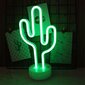 Cactus neonkyltti, koristeellinen LED-neonparisto toimiva hinta ja tiedot | Pöytävalaisimet | hobbyhall.fi