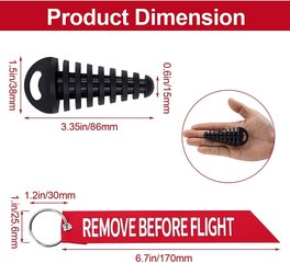 Kpl äänenvaimentimen pakoputken tulppa, 15-38mm/0,6"-1,5" pesun tulppa moottoripyörän 2-tahtisen polkupyörän pakoputken äänenvaimentimen kumille hinta ja tiedot | Lisätarvikkeet autoiluun | hobbyhall.fi