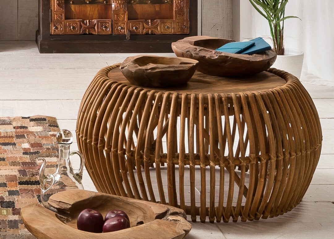 Sohvapöytä Rattan Ø 60 cm hinta ja tiedot | Sohvapöydät | hobbyhall.fi