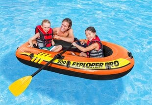 Puhallettava tuplavene Intex Explorer Pro 200 58357NP, oranssi, 120kg hinta ja tiedot | Veneet ja kajakit | hobbyhall.fi