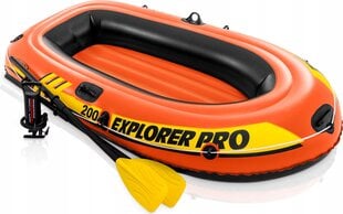 Puhallettava tuplavene Intex Explorer Pro 200 58357NP, oranssi, 120kg hinta ja tiedot | Veneet ja kajakit | hobbyhall.fi