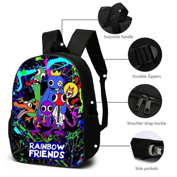 Rainbow Friends -reppu Koululaukut Matkareput Lahjat hinta ja tiedot | Koulureput ja -laukut | hobbyhall.fi