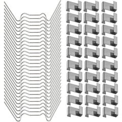 100 st växthusclips för glas, växthusvind i rostfritt stål hinta ja tiedot | Tablettien lisätarvikkeet | hobbyhall.fi