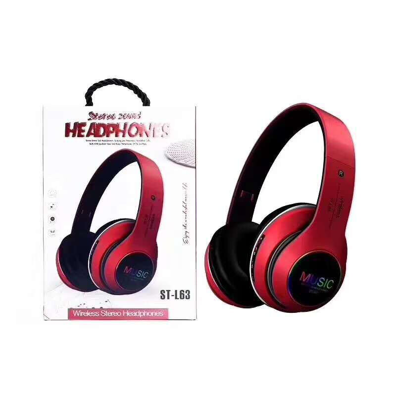 Taitettavat langattomat Bluetooth 5.0 -kuulokkeet Headset Red hinta ja tiedot | Kuulokkeet | hobbyhall.fi