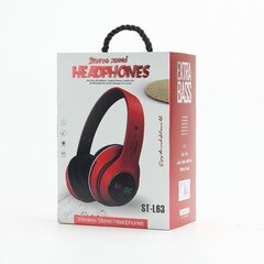 Taitettavat langattomat Bluetooth 5.0 -kuulokkeet Headset Red hinta ja tiedot | Kuulokkeet | hobbyhall.fi