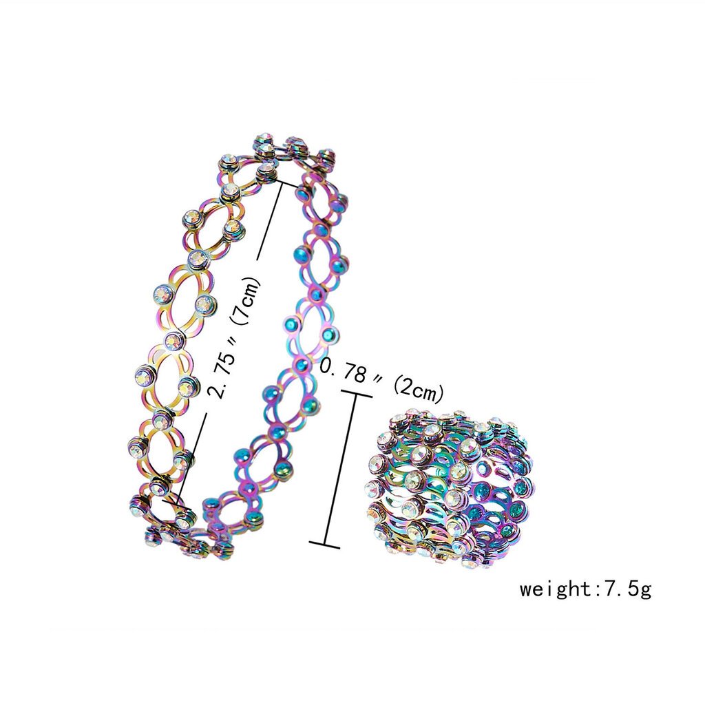 2 in 1 Stretch Ring Rannekoru Hauskoja korusydämiä hinta ja tiedot | Miesten korut | hobbyhall.fi