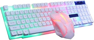 langallinen näppäimistöhiirisarja GTX300 Combo Kit LED-taustavalo, valkoinen hinta ja tiedot | Tablettien lisätarvikkeet | hobbyhall.fi