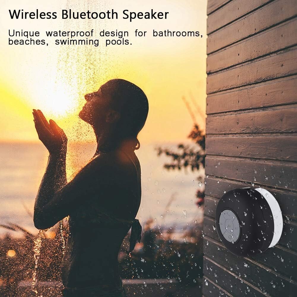 Vedenpitävä Bluetooth-kaiutin IP4 langaton handsfree, musta hinta ja tiedot | Kelloradiot ja herätyskellot | hobbyhall.fi