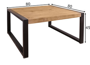 Sohvapöytä LIVE EDGE 80x80 cm hinta ja tiedot | Sohvapöydät | hobbyhall.fi