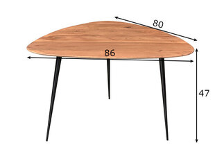 Sohvapöytä SIT This, ruskea/musta hinta ja tiedot | Sohvapöydät | hobbyhall.fi