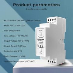 Ericsity Zigbee Din Rail AC Himmennin hinta ja tiedot | Ericsity Valaistus ja sähkölaitteet | hobbyhall.fi