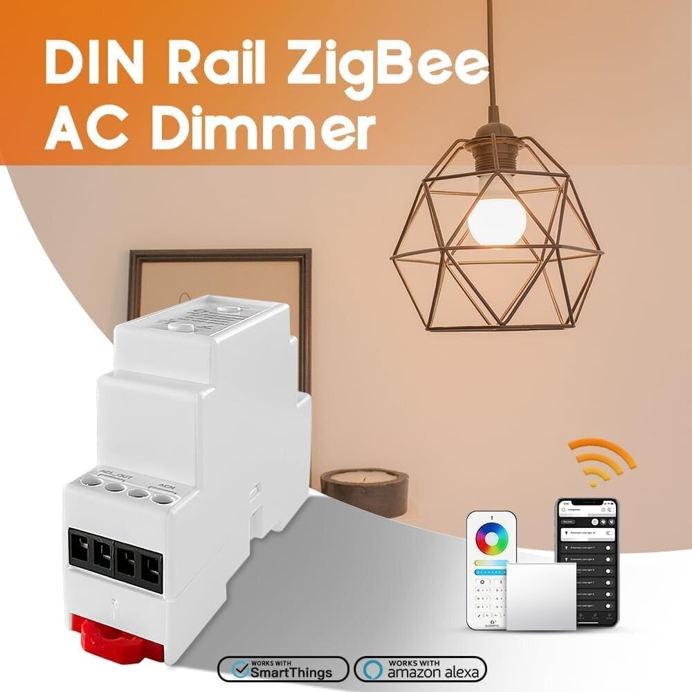 Ericsity Zigbee Din Rail AC Himmennin hinta ja tiedot | LED-valonauhat | hobbyhall.fi