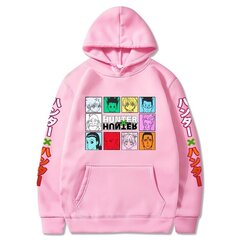 (Pink-S）Anime Hunter X Hunter Killua Leorio Kurapika Gon Hisoka Pullover Hoodie Streetswear Topit hinta ja tiedot | Miesten puserot ja hupparit | hobbyhall.fi