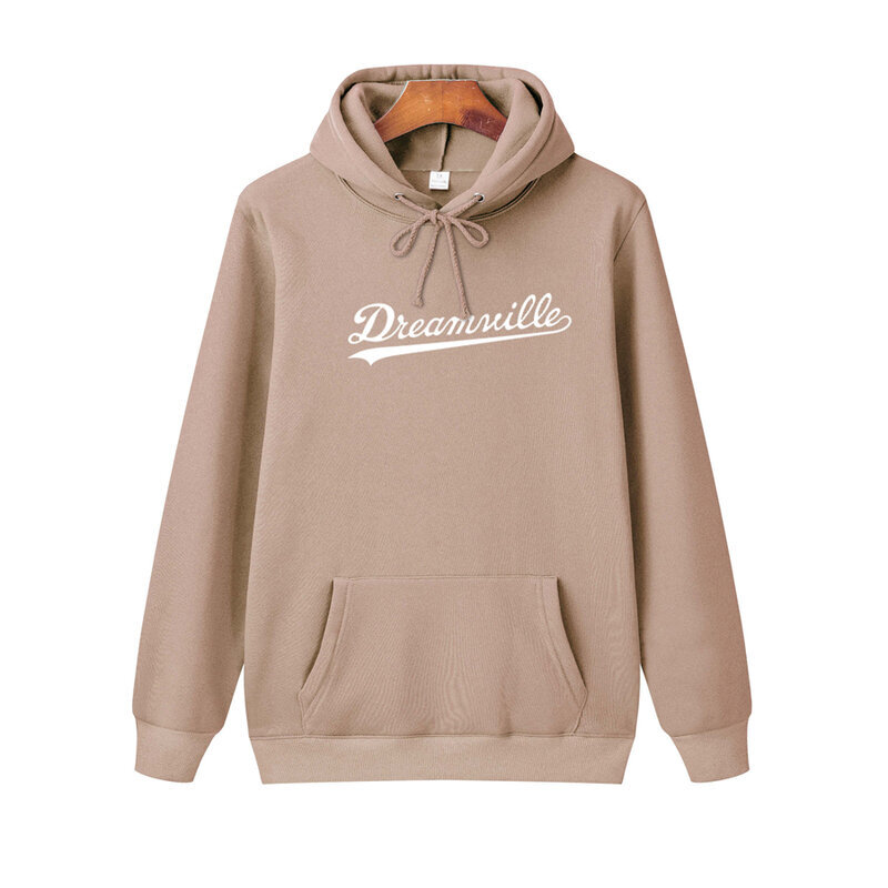 (HW0092apricot-M）Hoodit Miesten Hip Hop DREAMVILLE J Cole Logo Hupullinen Prey Letter hinta ja tiedot | Miesten puserot ja hupparit | hobbyhall.fi