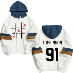 (5 valkoista M）Kevätsyksyä Louis Tomlinson One Direction -huppareita hinta ja tiedot | Miesten puserot ja hupparit | hobbyhall.fi