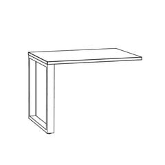 Sivupöytä modulaarinen järjestelmä Turbo1, ruskea hinta ja tiedot | Tietokonepöydät ja työpöydät | hobbyhall.fi