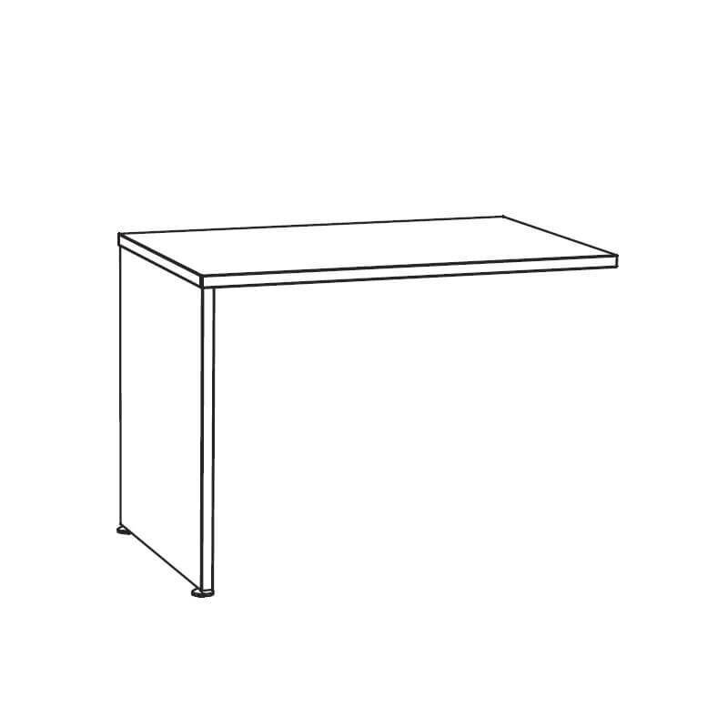 Sivupöydän modulaarinen järjestelmä Turbo2, harmaa hinta ja tiedot | Tietokonepöydät ja työpöydät | hobbyhall.fi
