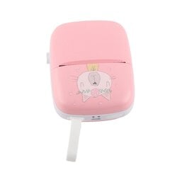 Pocket Thermal Printer Mini HD Bluetooth musteton taskupuhelintulostin opiskelijoille Pink hinta ja tiedot | Tulostustarvikkeet | hobbyhall.fi