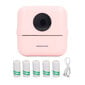 Pocket Thermal Printer Bluetooth High Definition kannettava minitulostin QR Code Label Pink hinta ja tiedot | Tulostustarvikkeet | hobbyhall.fi