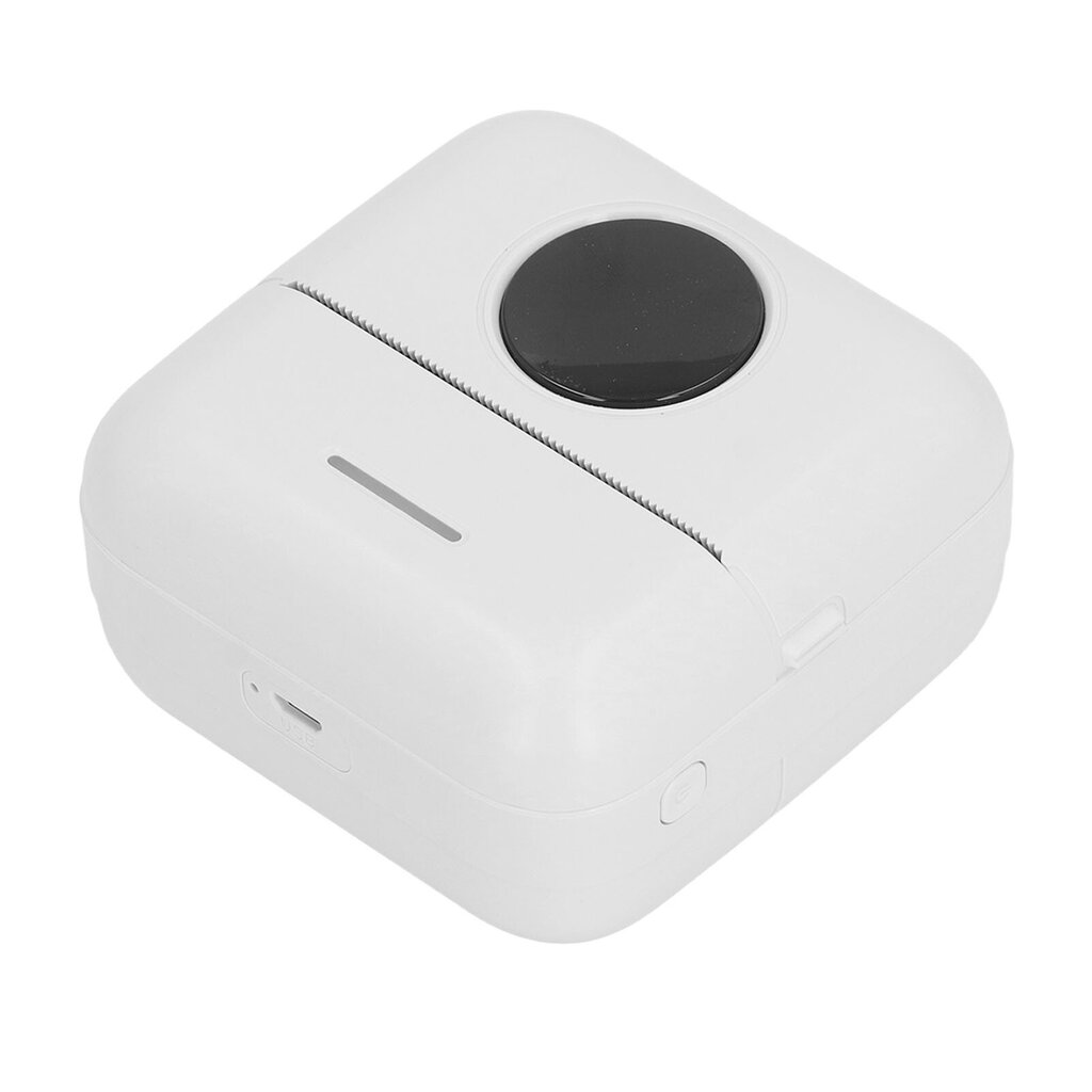 Pocket Thermal Printer Bluetooth High Definition kannettava minitulostin QR Code Label White hinta ja tiedot | Tulostustarvikkeet | hobbyhall.fi