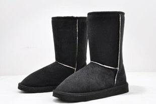 (39-EVA musta) Merkki 2024 Fashion 24cm talvisaappaat naisten tasaiset lumisaappaat botas de neve & beige,musta,harmaa,kahvi,vaaleanpunainen, hinta ja tiedot | Monot | hobbyhall.fi