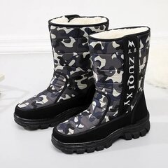 (37-103 Grey camouflage)2024 Miesten Boots alusta lumisaappaat miehille paksut muhkeat vedenpitävät liukastumattomat talvikengät Plus koot 36 - 47 hinta ja tiedot | Monot | hobbyhall.fi