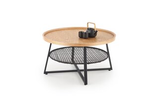 Pöytä Halmar Florence, ruskea/musta. hinta ja tiedot | Sohvapöydät | hobbyhall.fi