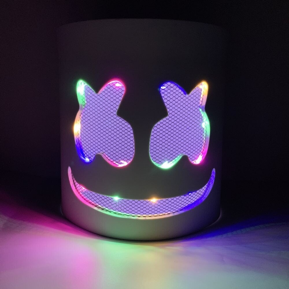 LED Light Up Hood Mask Halloween Mask hinta ja tiedot | Koristeet ja tarrat | hobbyhall.fi