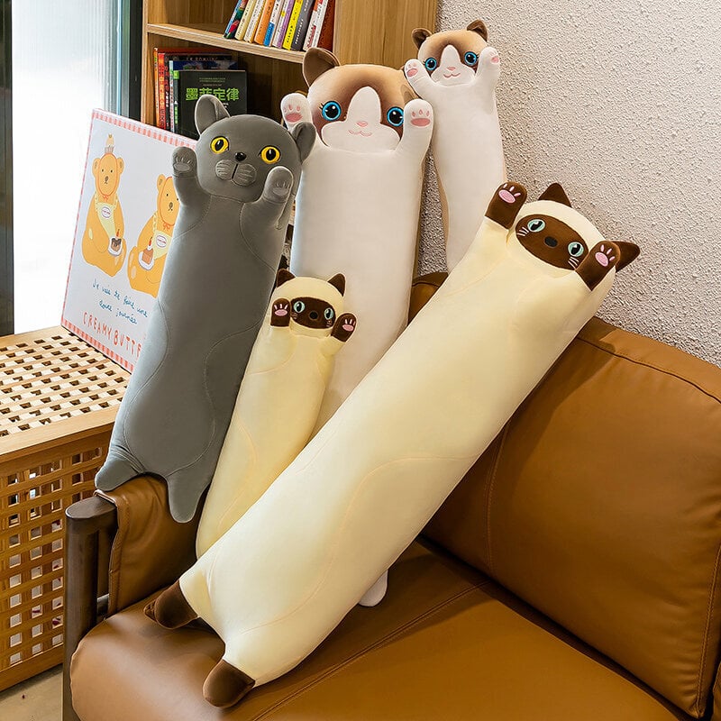 50-130 cm Kawaii Giant Grey Long Cat Pehmo Pehmo Pehmo Pehmo Pehmo Pehmo Pehmo Pehmoa Sohva Tyyny Sisustus Syntymäpäivälahjat tytöille Täytetyt eläimet hinta ja tiedot | Pehmolelut | hobbyhall.fi