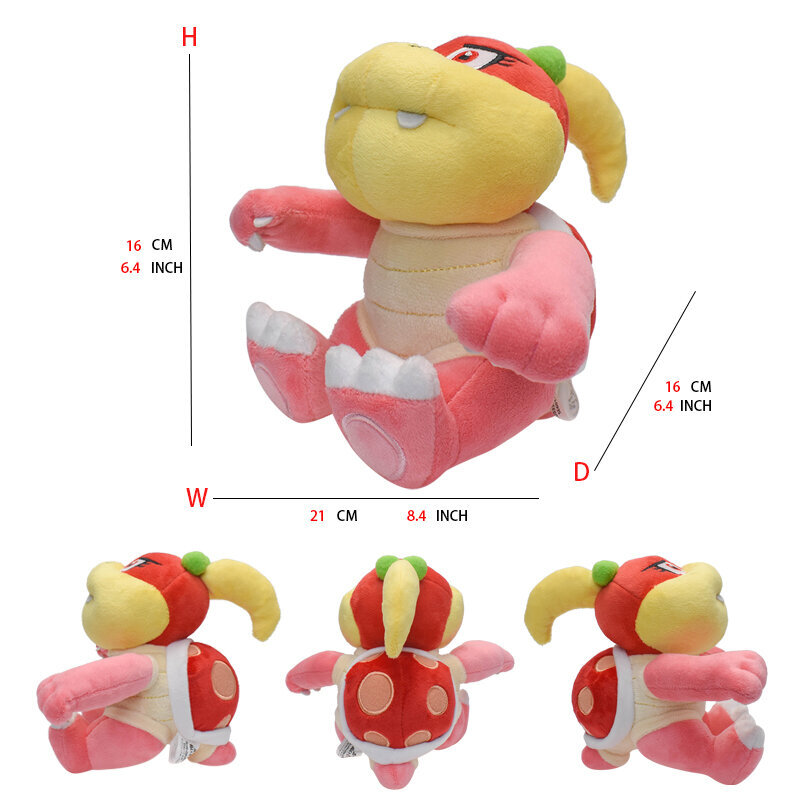 Pehmolelut Princess Peach Bowser Koopa JR Ludwig Roy Morton Wendy Lemmy Iggy Larry Anime täytetyt sarjakuva Peluche-nuket Täytetyt eläimet hinta ja tiedot | Pehmolelut | hobbyhall.fi