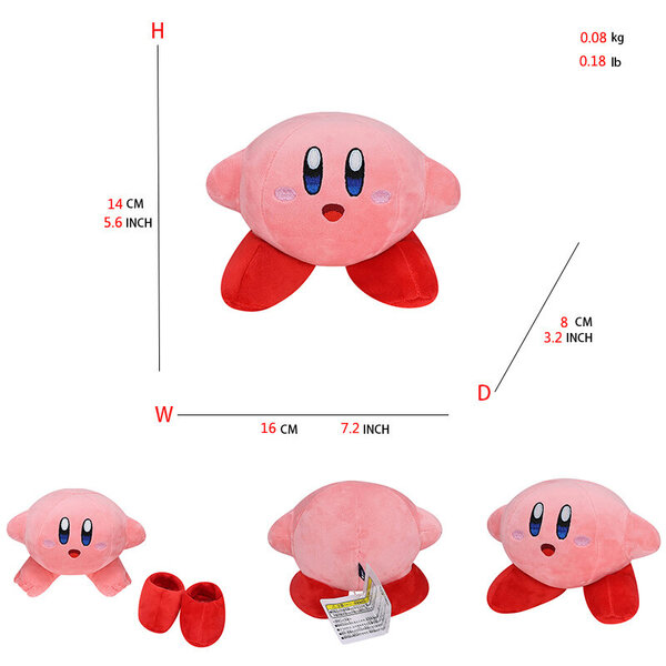 Tähti Kirby Anime Pehmolelut Sword Kirby Magolor Meta Knight Waddle Dee King Dedede Täytetyt Peluche Dolls Kawaii LahjatTäytetyt eläimet