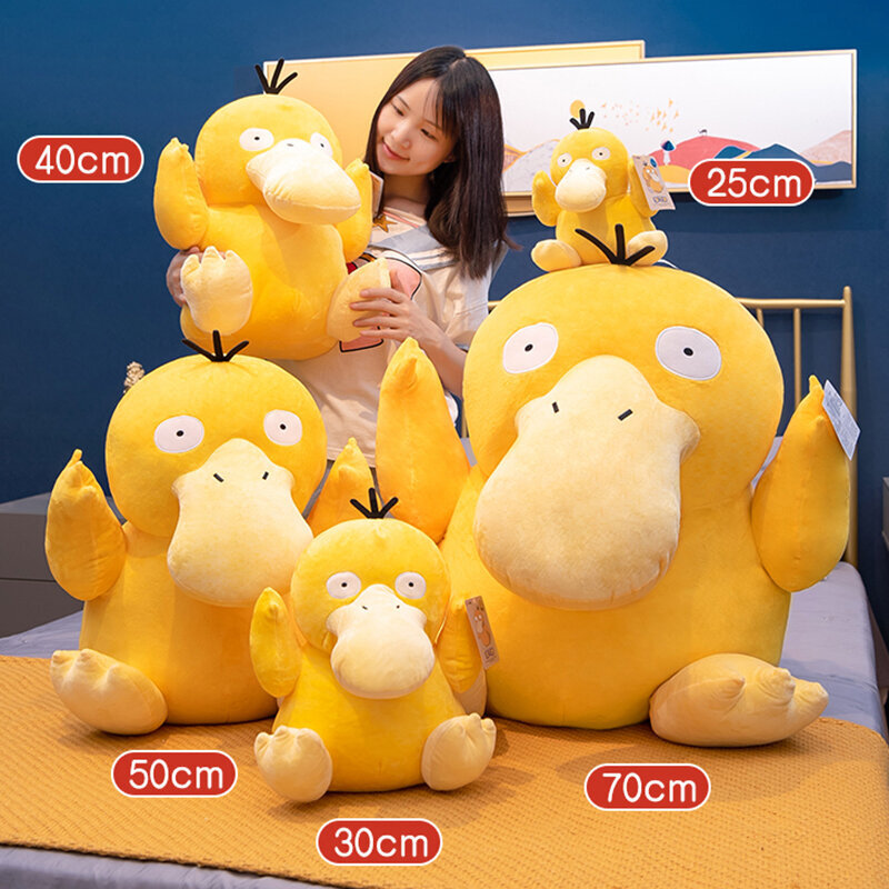 Isokokoinen Psyduck ed Pehmolelu Anime Ankka Täytetty nukke Syntymäpäivälahja Lapsille Täytetyt eläimet hinta ja tiedot | Pehmolelut | hobbyhall.fi