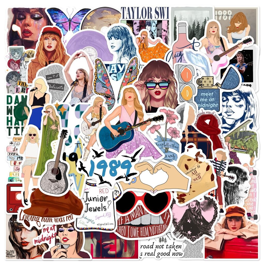 200. Tarrat Taylor Swift Tarrat Graffititarrat hinta ja tiedot | Koristeet ja tarrat | hobbyhall.fi