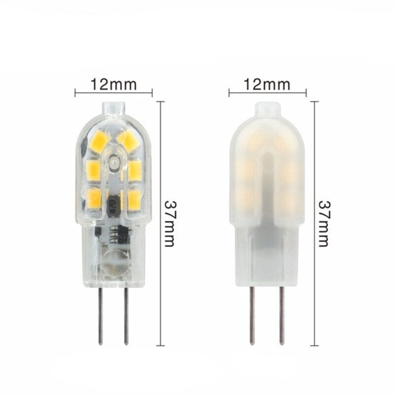 Lamput 10 kpl, G4 LED-lamppu 2W, DC 12V lamppu, 6000K valkoinen hinta ja tiedot | Lamput | hobbyhall.fi