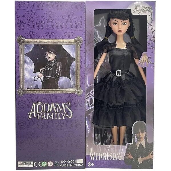 Keskiviikko Addams Dolls Pehmolelut, Liikkuvat Keskiviikko Addams Nuket lapsille hinta ja tiedot | Pehmolelut | hobbyhall.fi