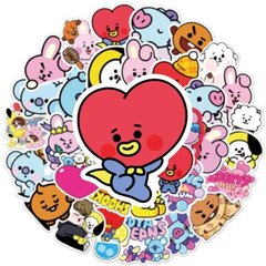 50 BT21 BTS graffititarraa puhelimen kannettavaan tietokoneeseen hinta ja tiedot | Koristeet ja tarrat | hobbyhall.fi