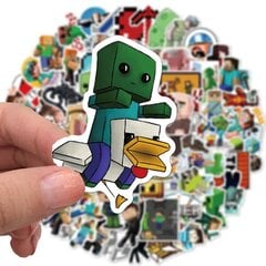 100 kpl Minecrafts Game Stickers Collection Vedenpitävä tarra 100 kpl hinta ja tiedot | Koristeet ja tarrat | hobbyhall.fi