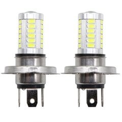 H4 LED Polttimo Auton Ajovalo 33 SMD 5630 5730 Jääsininen hinta ja tiedot | Ajovalot | hobbyhall.fi