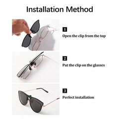 Polarisoidut Clip-on aurinkolasit Unisex Anti-Glare hinta ja tiedot | Naisten aurinkolasit | hobbyhall.fi