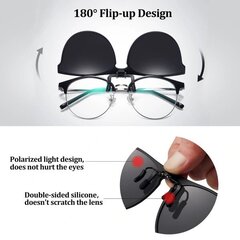 Polarisoidut Clip-on aurinkolasit Unisex Anti-Glare hinta ja tiedot | Naisten aurinkolasit | hobbyhall.fi