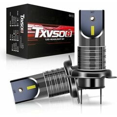 110W 30000lm H7 Led Auton ajovalojen muunnospolttimot Canbus-polttimot Beam 6000k Kit hinta ja tiedot | Tuuletinvalaisimet | hobbyhall.fi