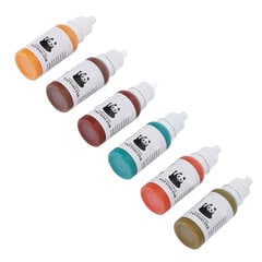 Värillinen 15 ml Tattoo Ink Kit Natural Vivid Color Pigmentti Tatuointi Microblading -harjoitukseen oikealle henkilölle hinta ja tiedot | Manikyyri- ja pedikyyritarvikkeet | hobbyhall.fi