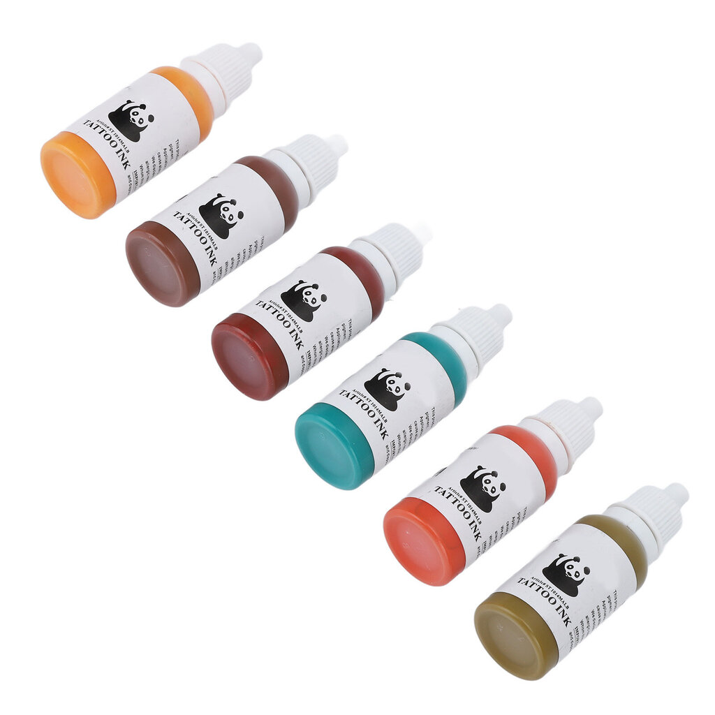 Värillinen 15 ml Tattoo Ink Kit Natural Vivid Color Pigmentti Tatuointi Microblading -harjoitukseen oikealle henkilölle hinta ja tiedot | Manikyyri- ja pedikyyritarvikkeet | hobbyhall.fi